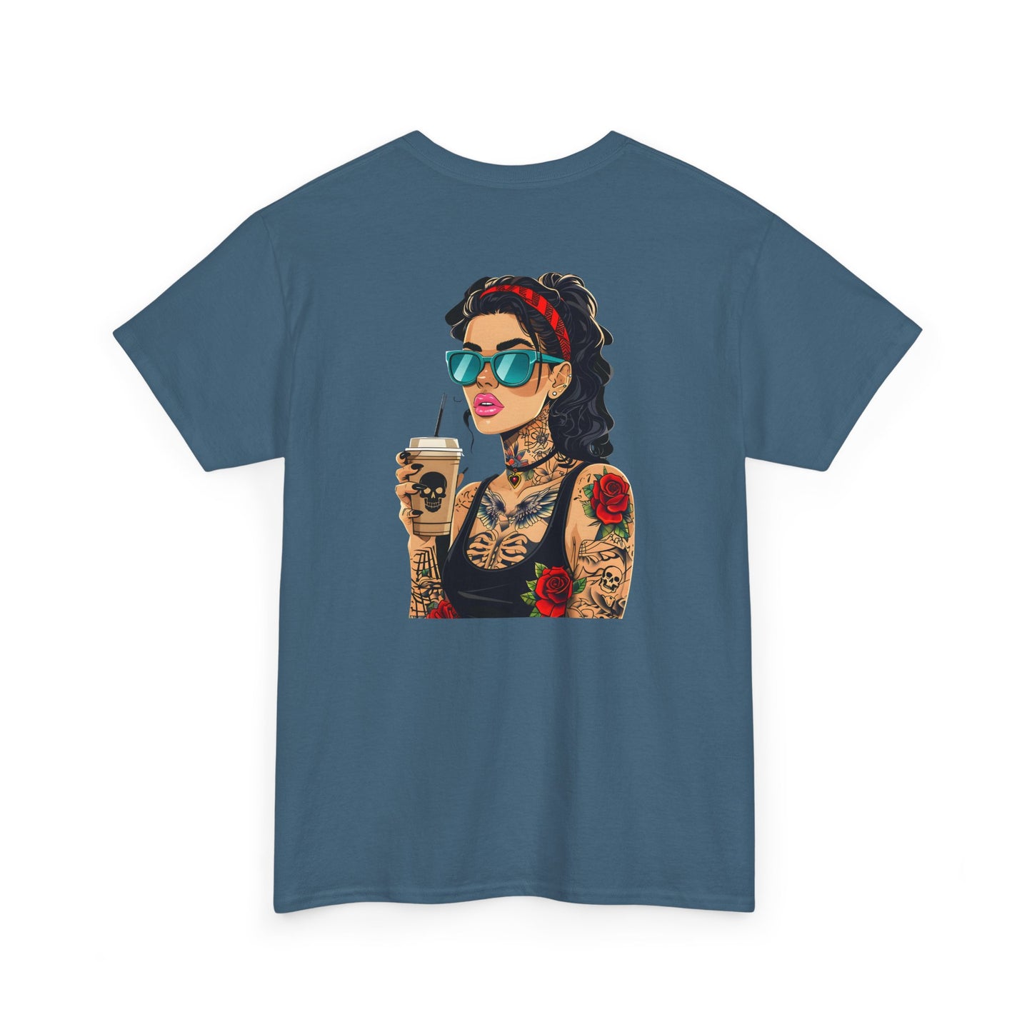 Caffeine, Chaos, & Confidence Heavy Cotton Tee