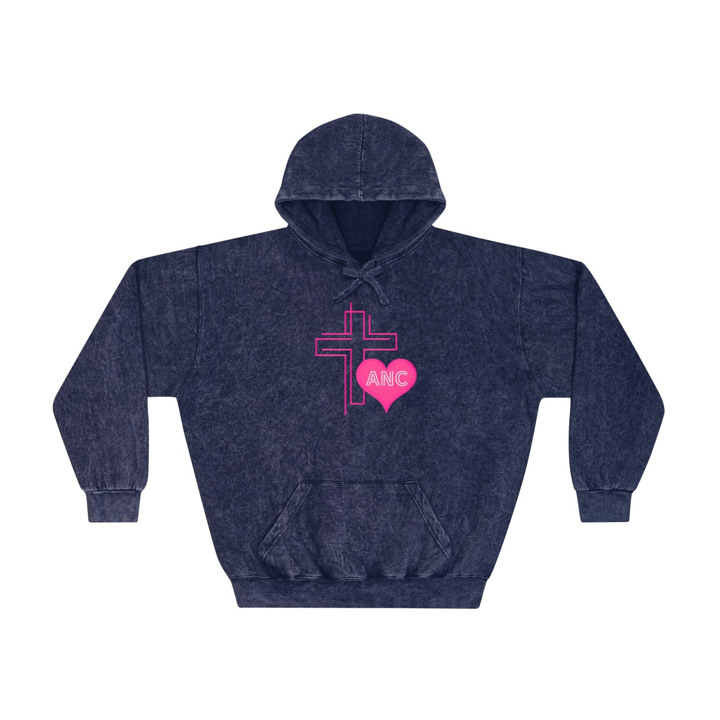 Cross & Heart Mineral Wash Hoodie