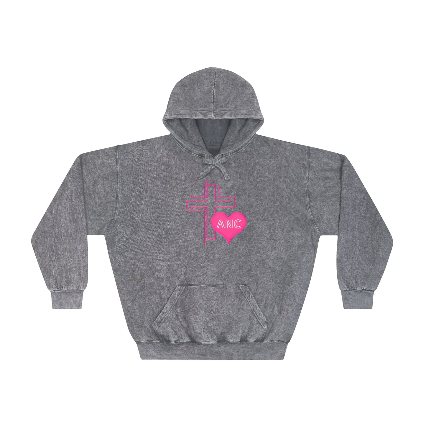 Cross & Heart Mineral Wash Hoodie