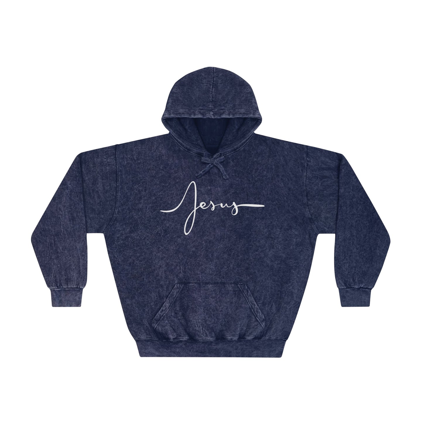 Faith-Inspired Unisex Mineral Wash Hoodie - Jesus & Inspirational Quote