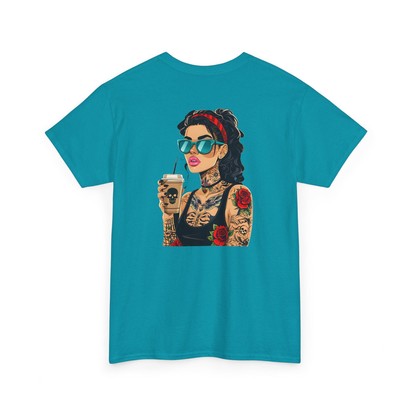 Caffeine, Chaos, & Confidence Heavy Cotton Tee
