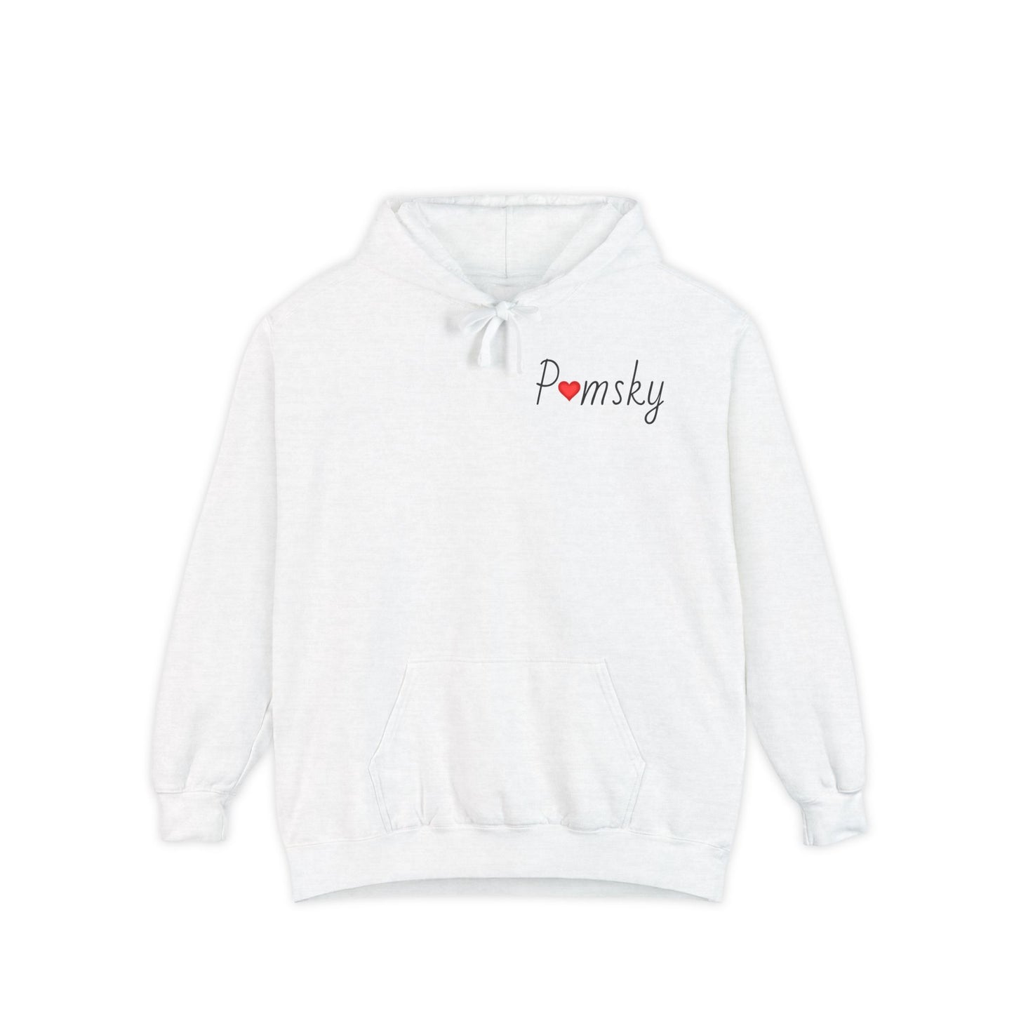 White and Cream Pomsky Hoodie