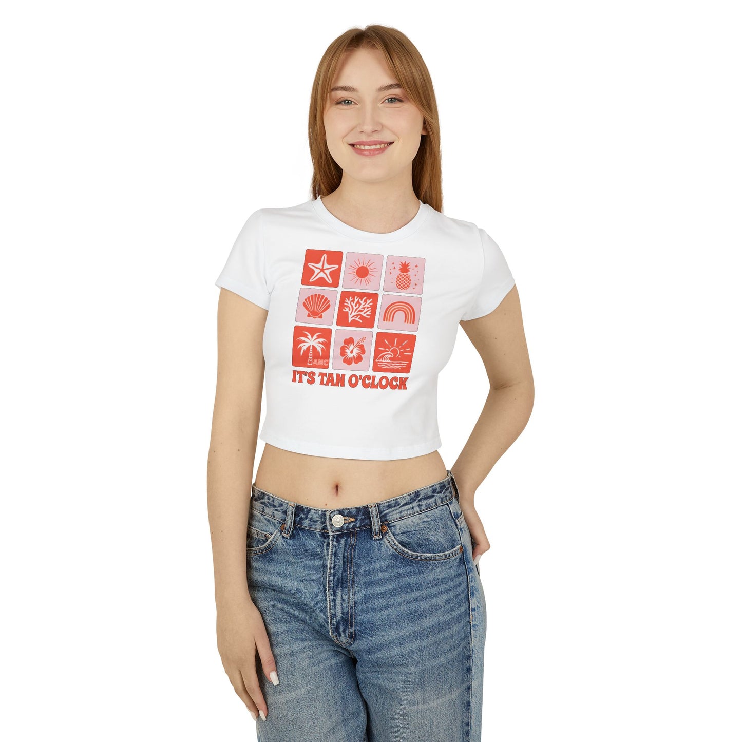 Tan O'Clock Women's Baby Tee