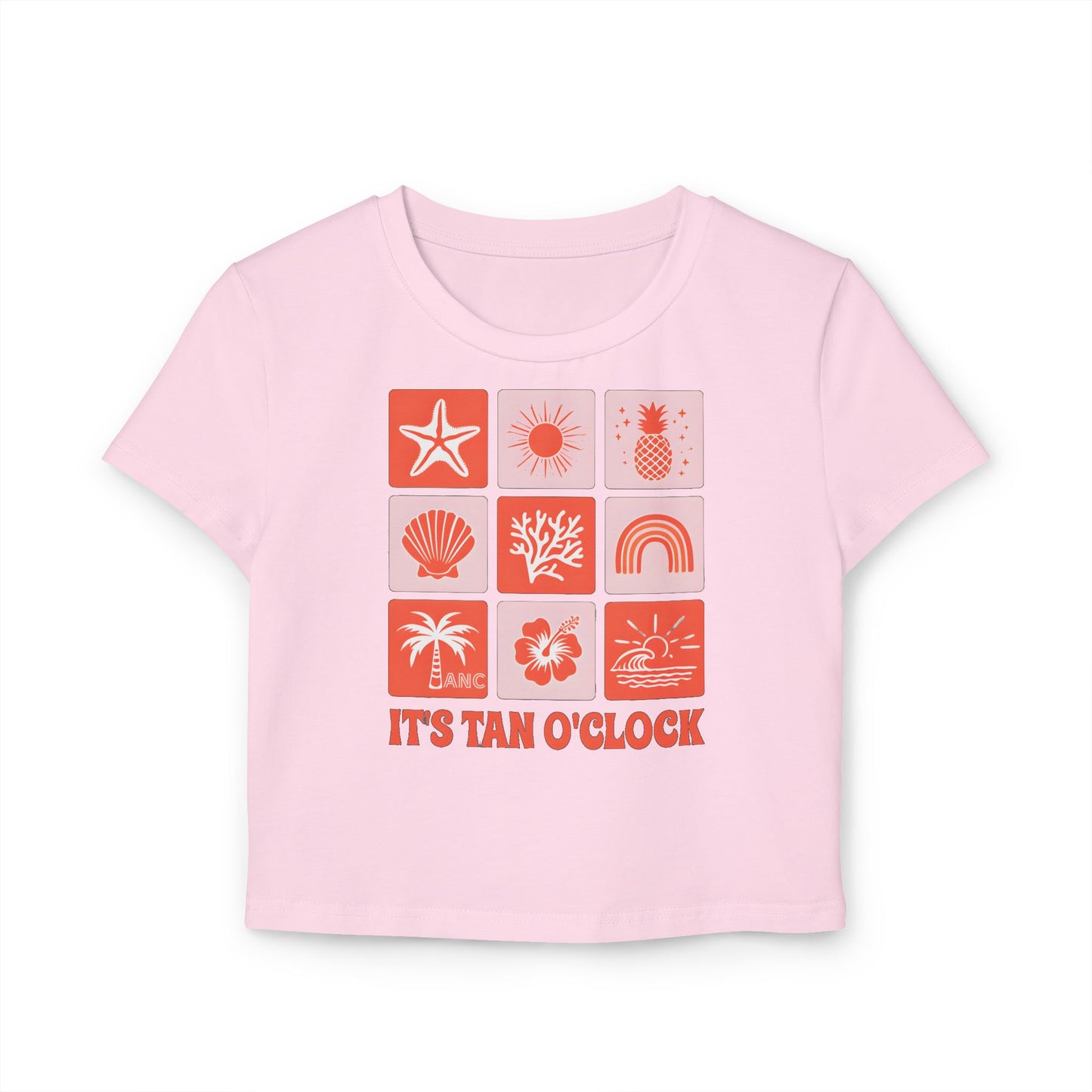 Tan O'Clock Women's Baby Tee