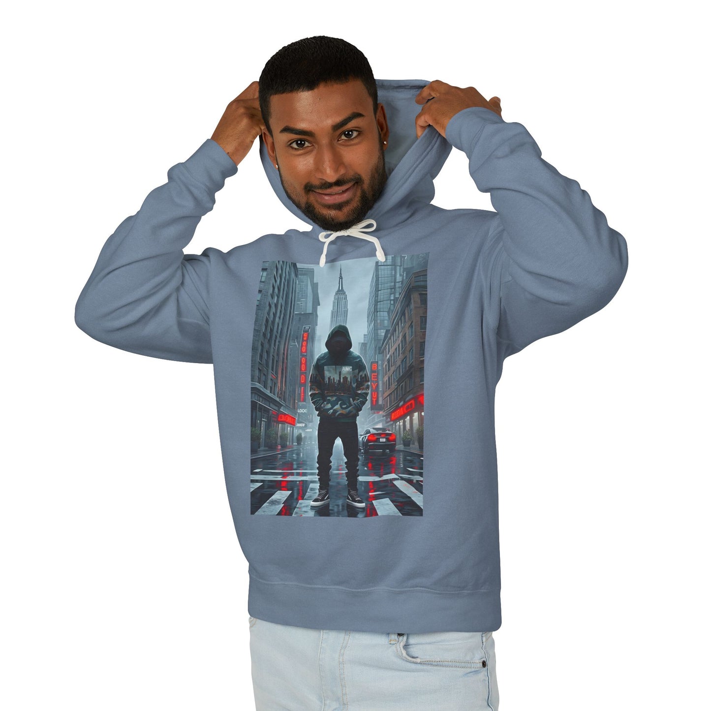 Cityscape Lightweight Hooded Sweatshirt